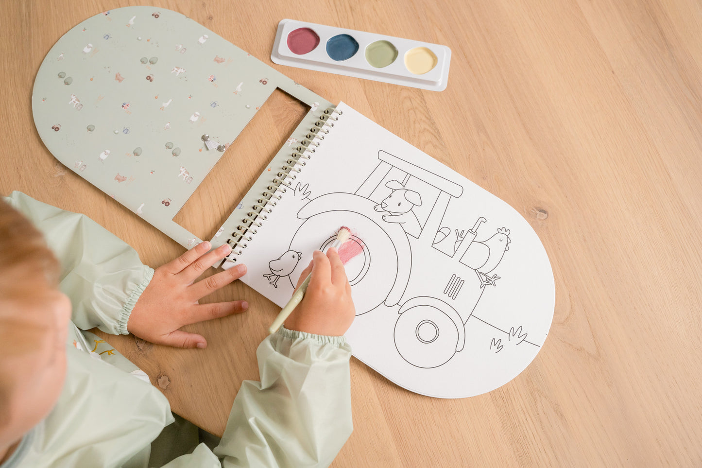 Malbuch mit Farbkasten Little Farm