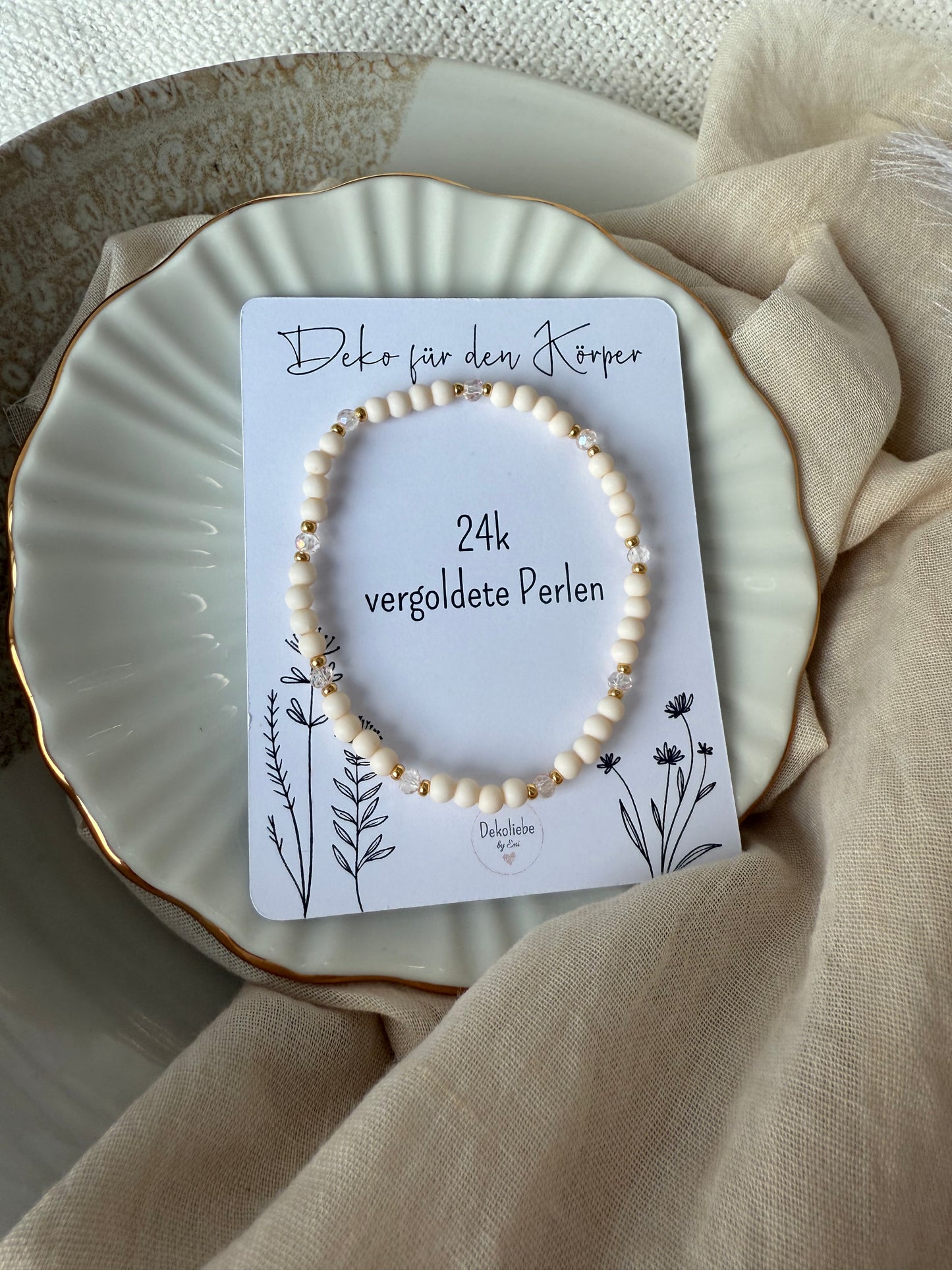 Perlenarmband "Peachy"