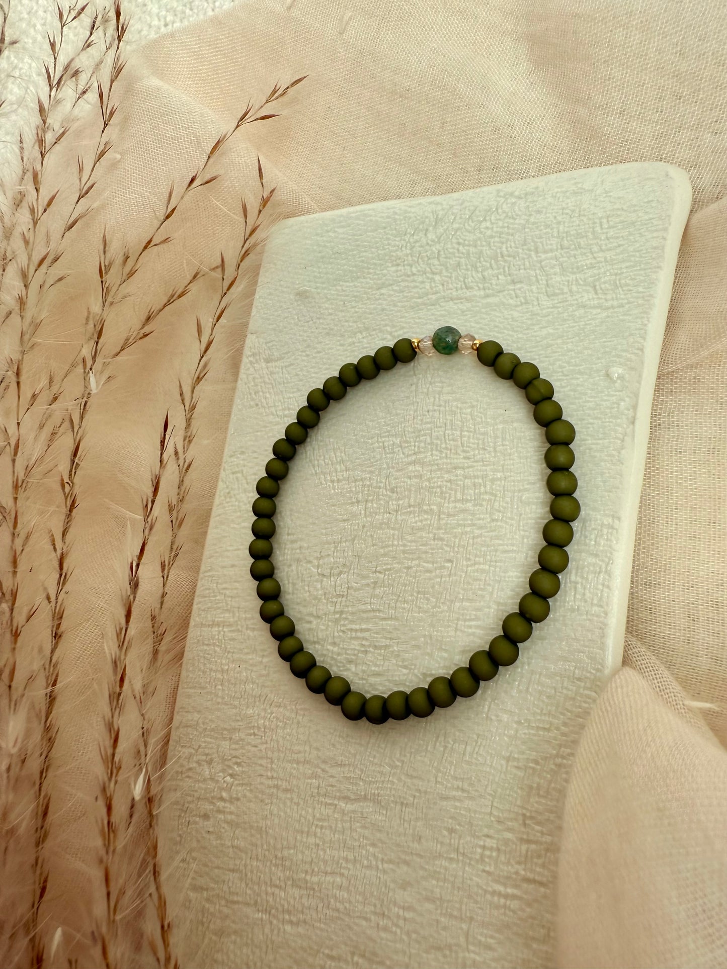 Perlenarmband "Chalcedon Jaspis"