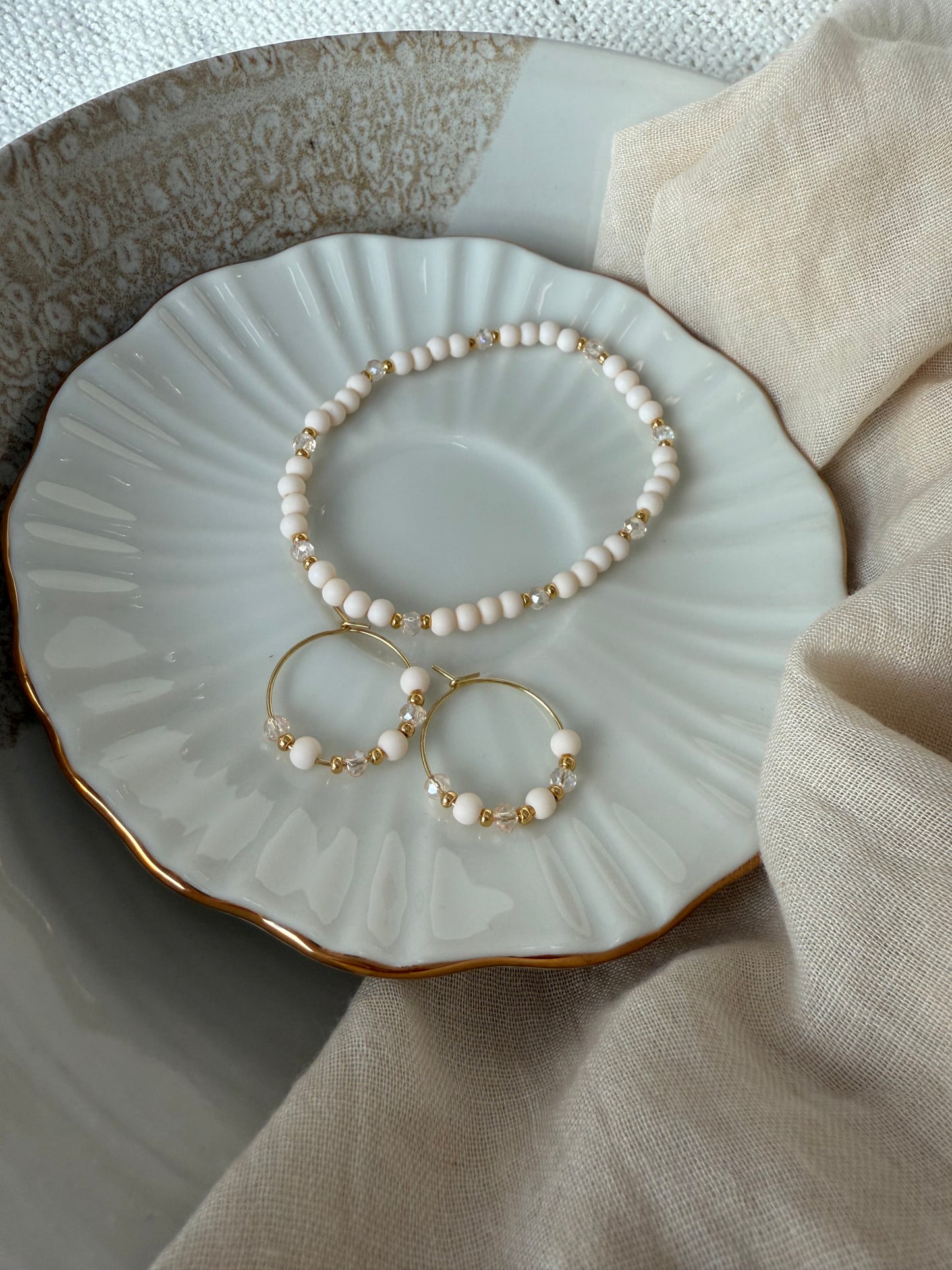 Perlenarmband "Peachy"