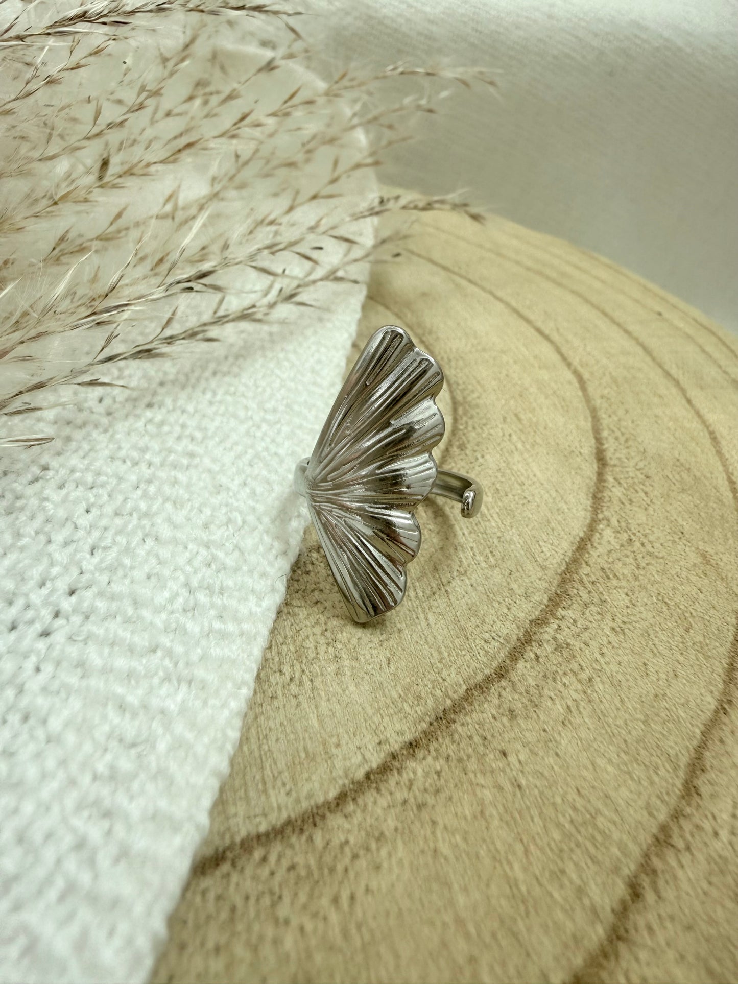 Ring "LEAF" in Silber