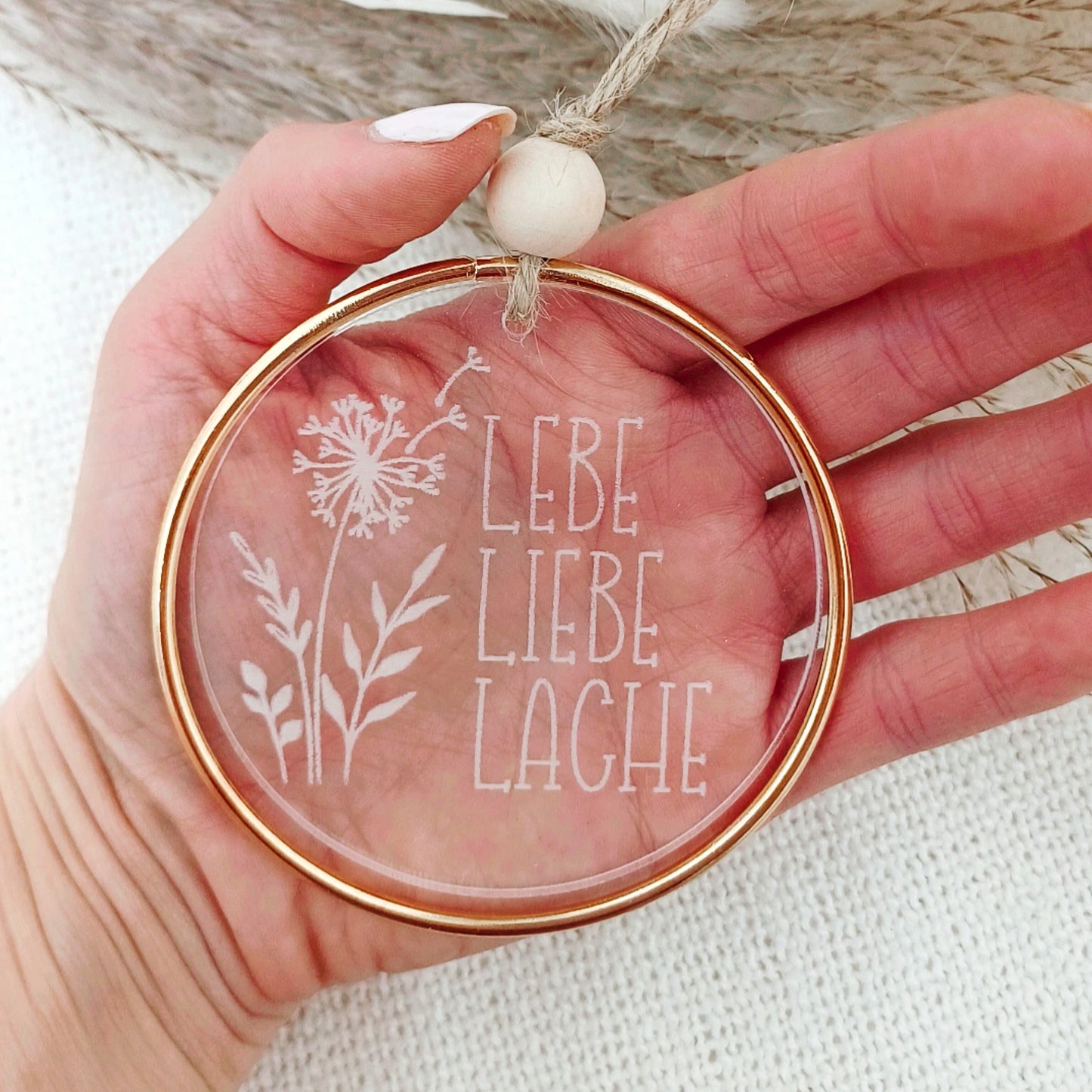 Dekoring "LEBE LIEBE LACHE"