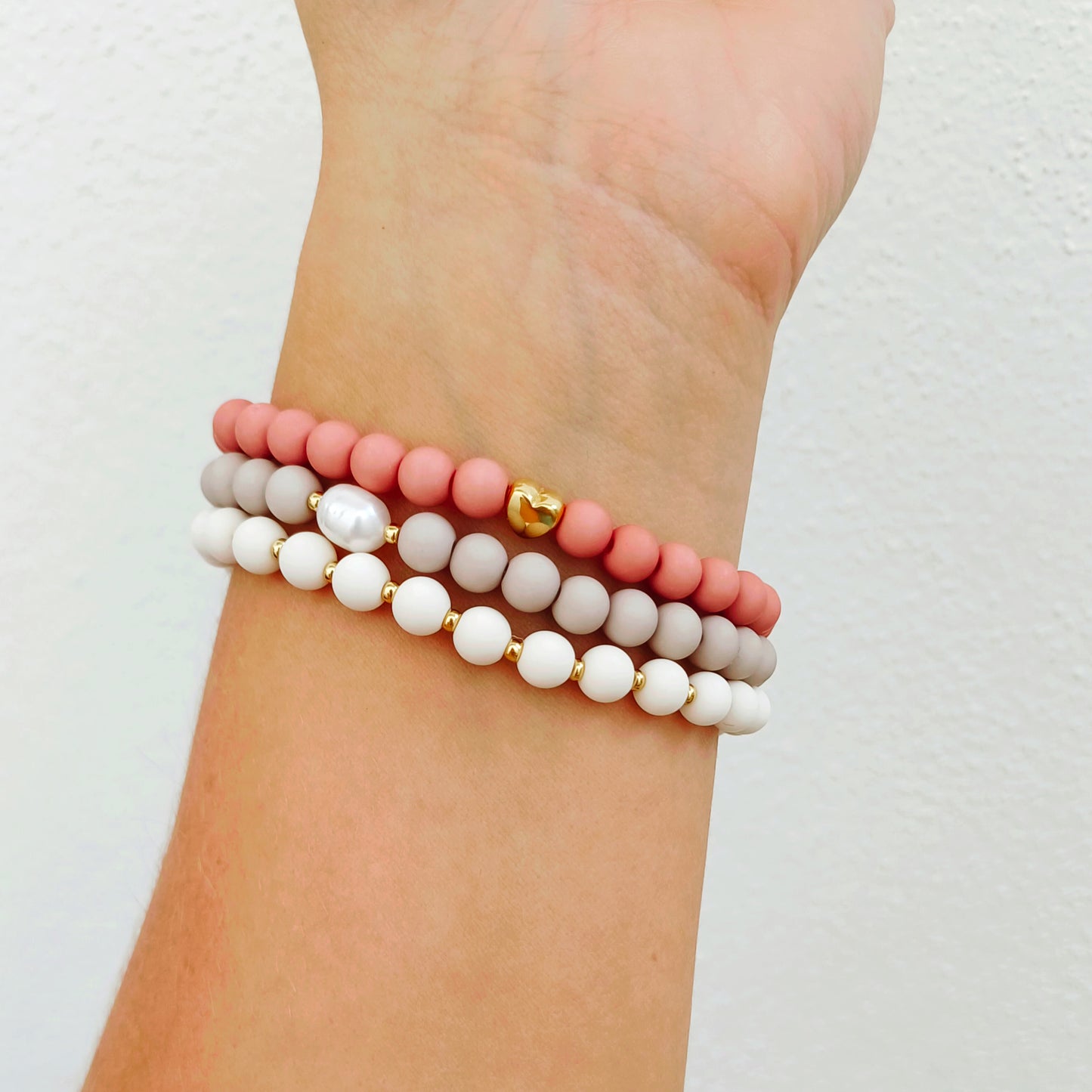 Perlenarmband "Herz"