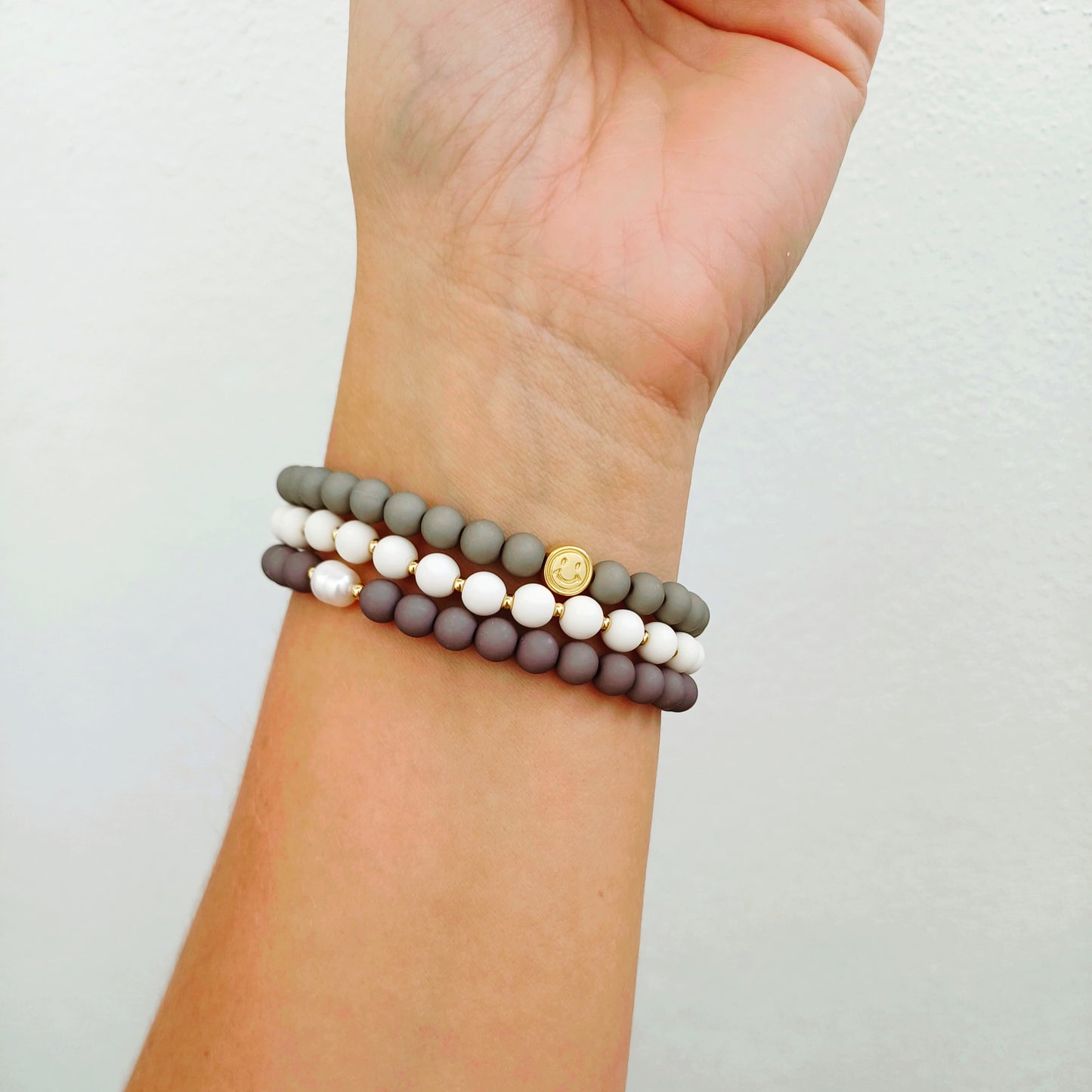Perlenarmband "Smiley"
