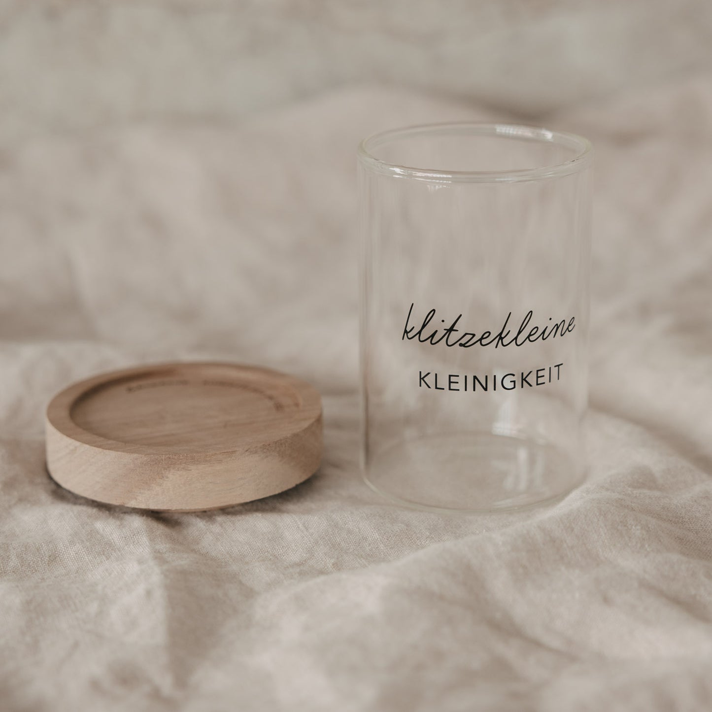 Mini Vorratsglas "Kleinigkeit" schwarz