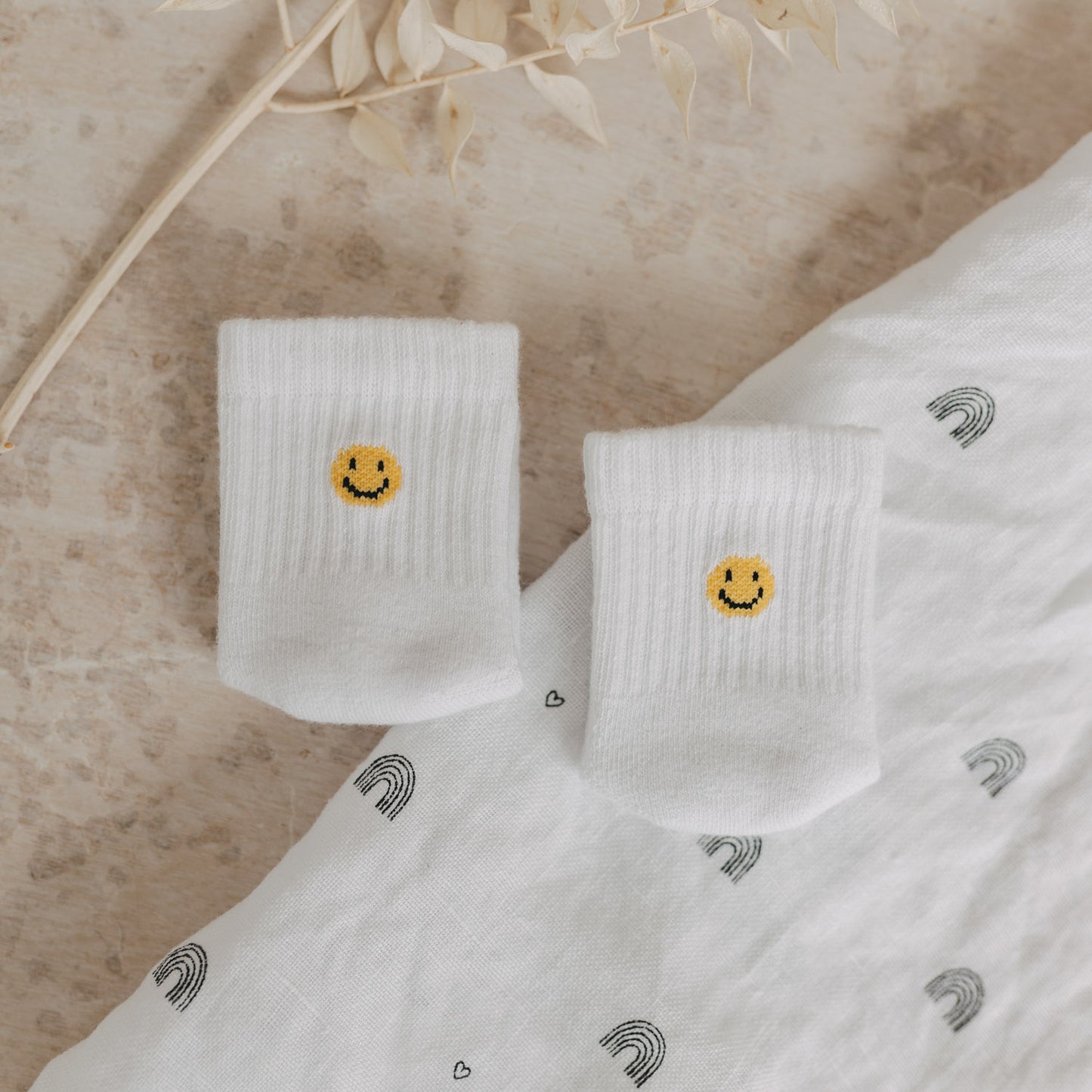 Babysocken Smiley