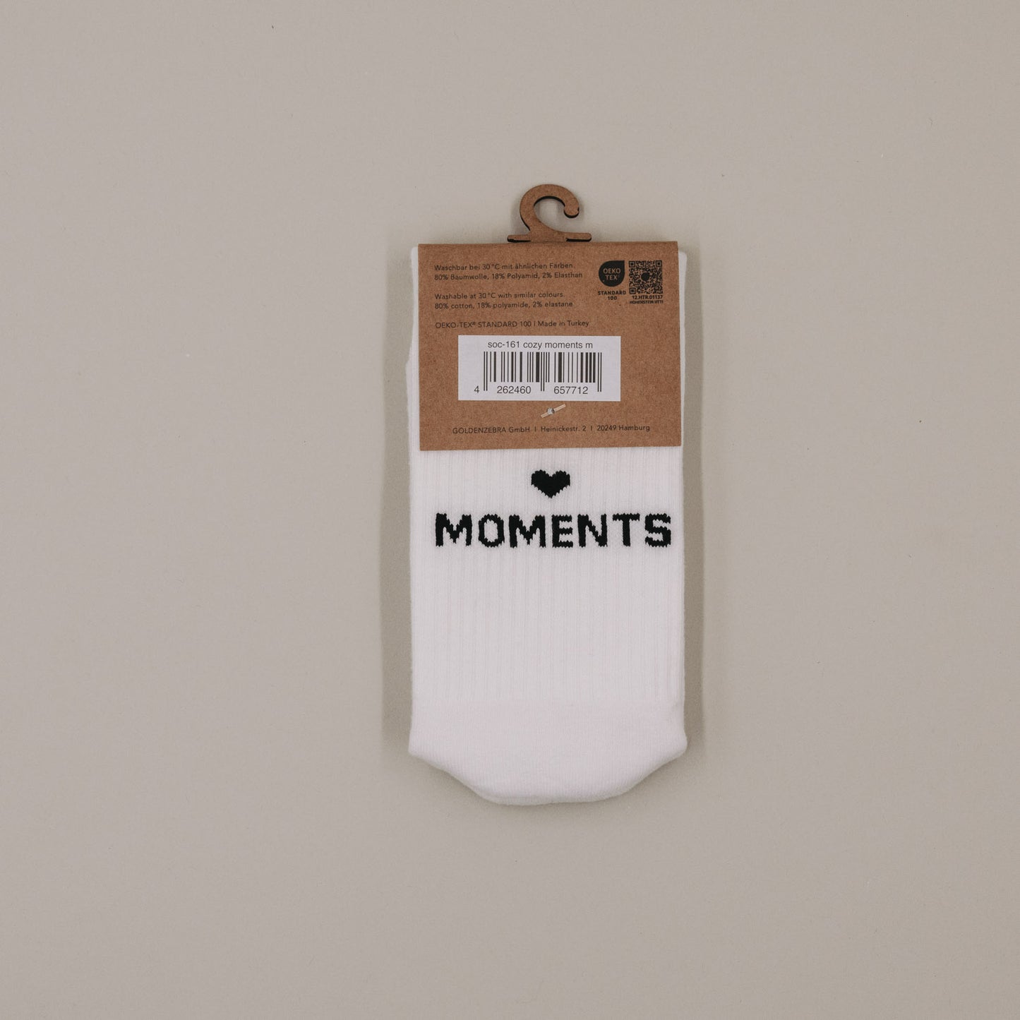 Socken weiß "Cozy Moments"
