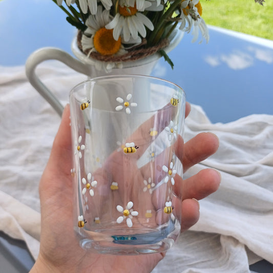 DIY Frühlings-Trinkglas