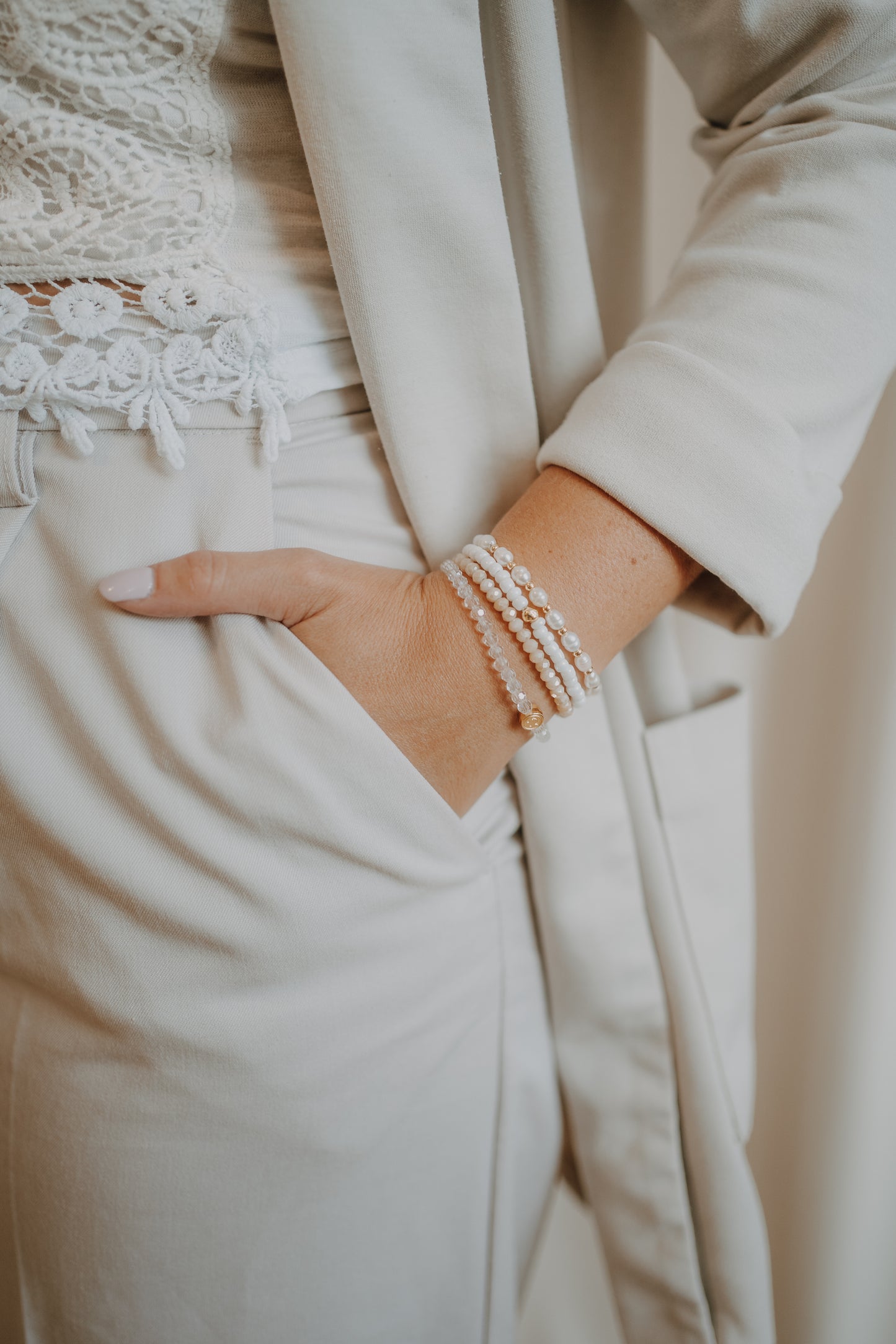 Perlenarmband "Golden"