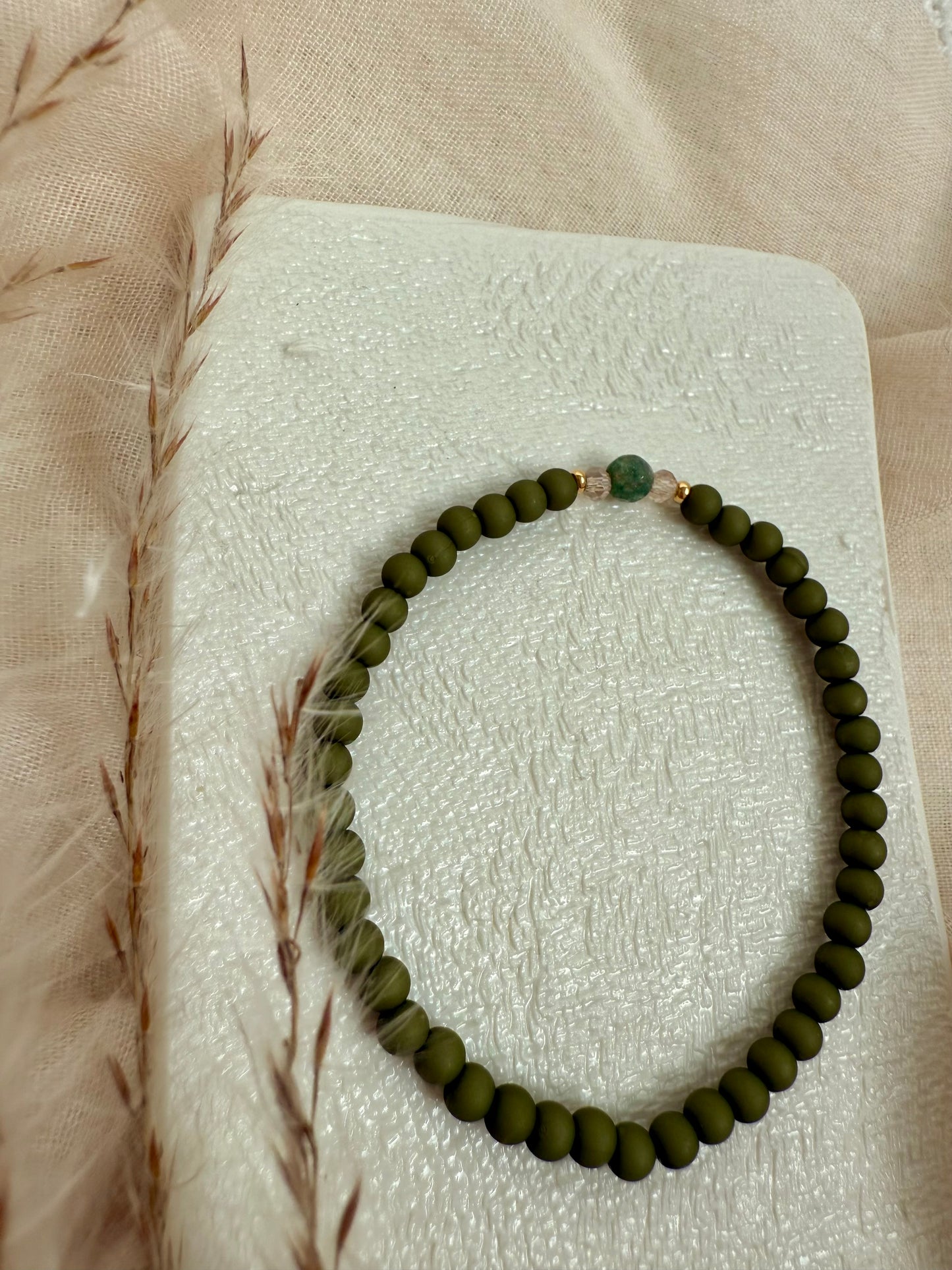 Perlenarmband "Chalcedon Jaspis"