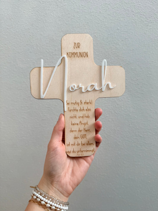 Holzkreuz "PERSONALISIERT"