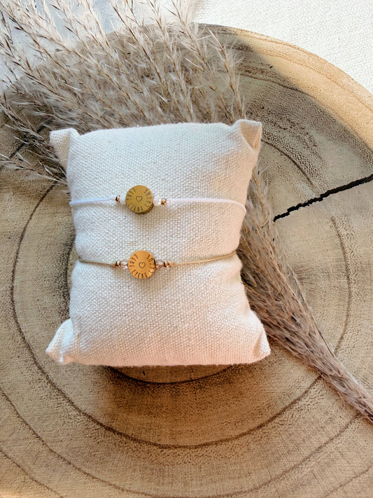 Gravur-Armband „LEBE LIEBE LACHE“