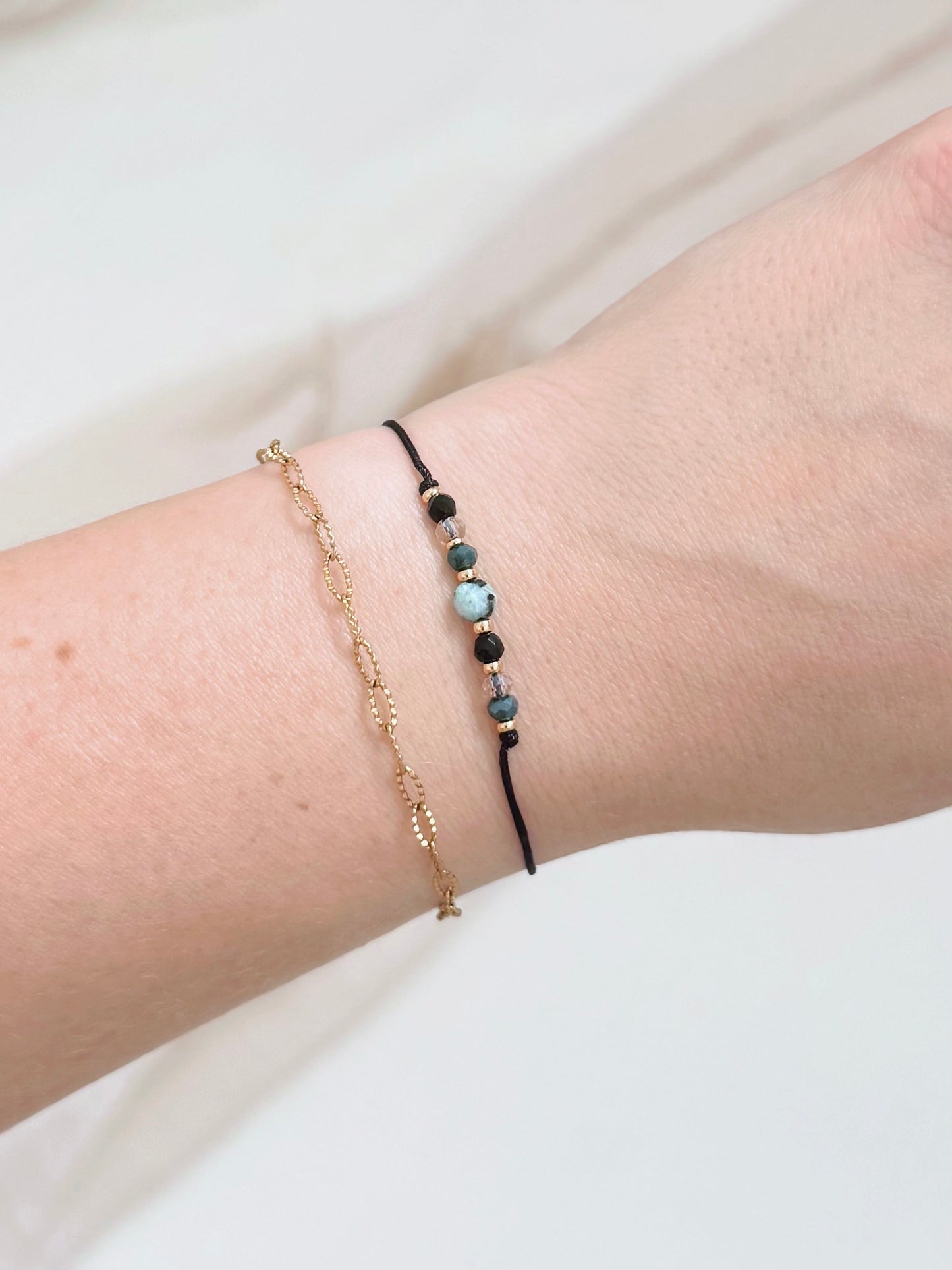 Armband "Leo AZUR" in Schwarz
