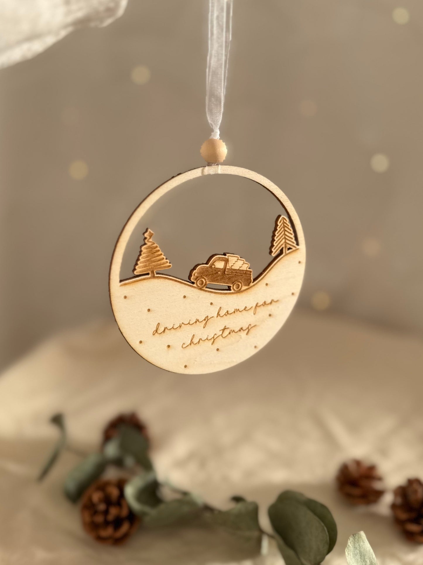 Holz - Dekoring "Auto"