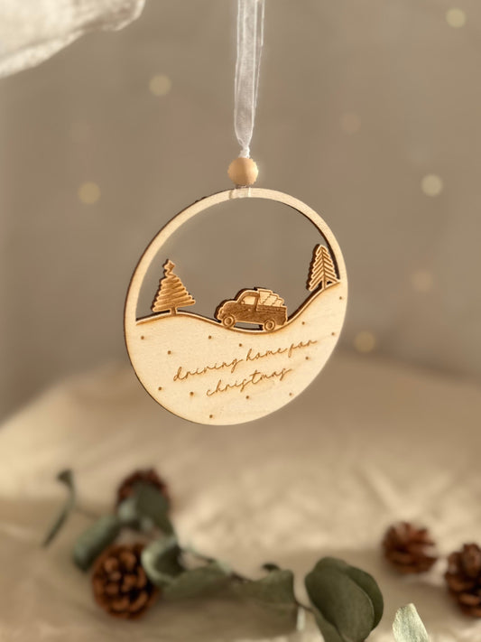 Holz - Dekoring "Auto"