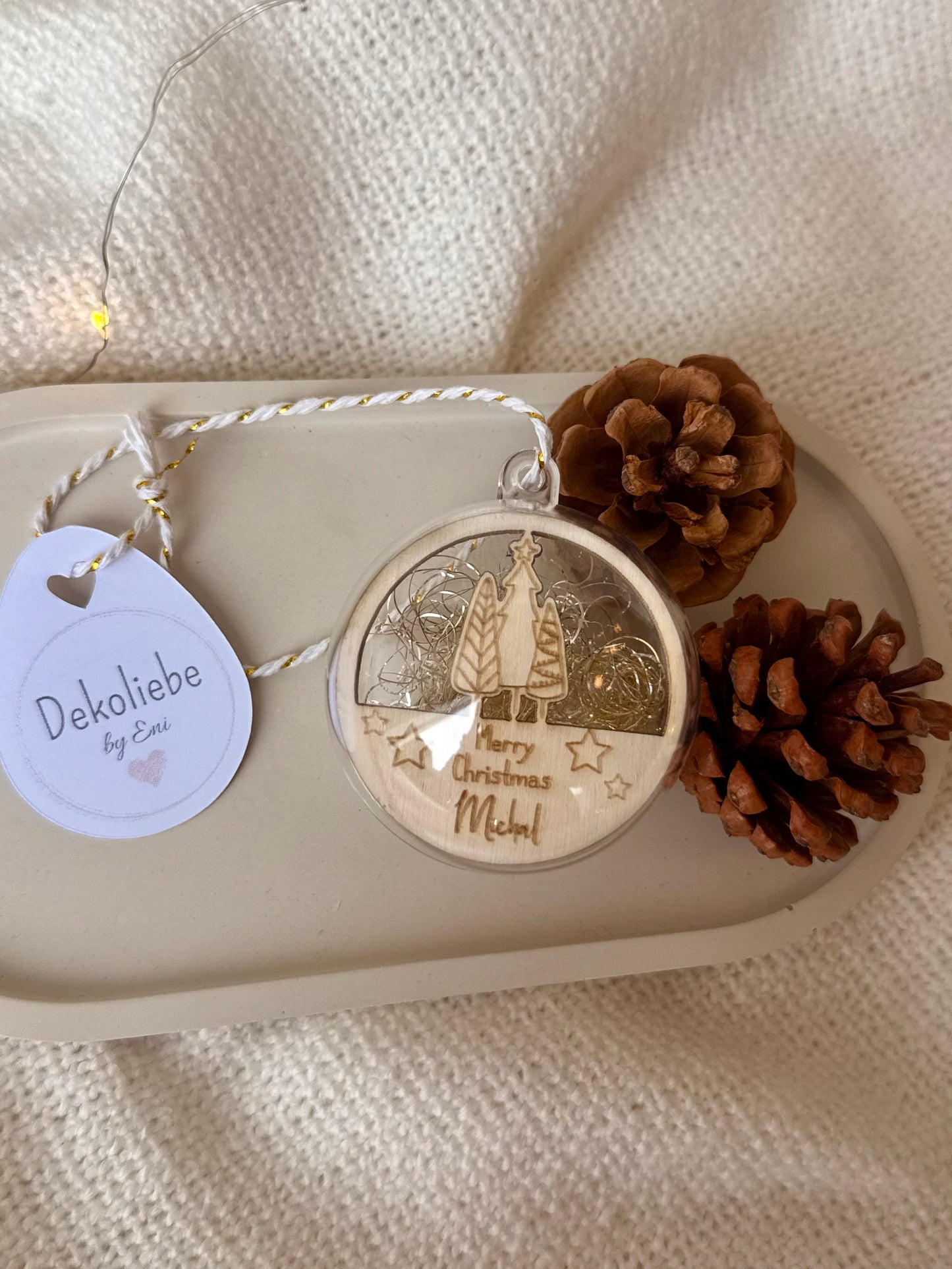 Christbaumkugel personalisiert