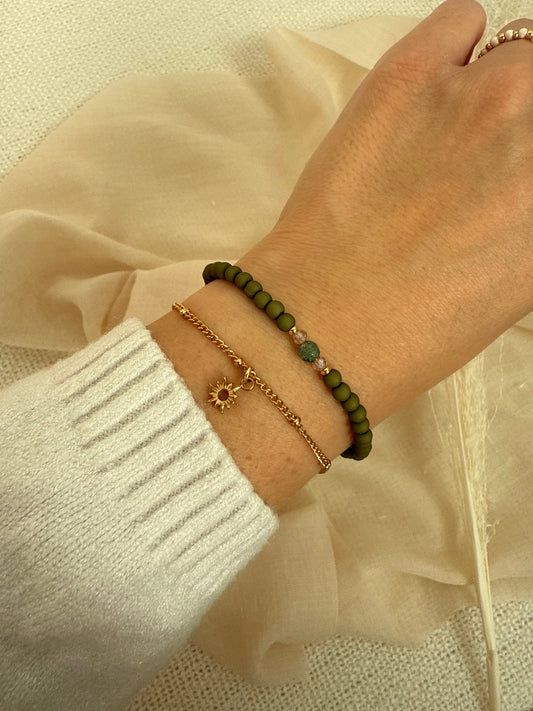 Perlenarmband "Chalcedon Jaspis"