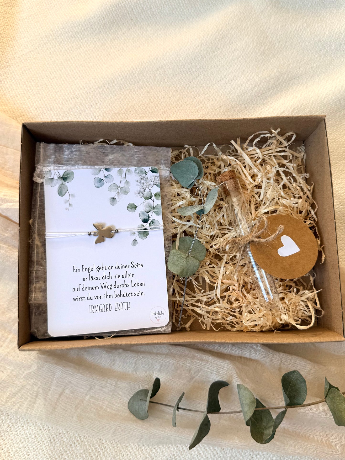 Geschenkbox ARMBAND SILBER „Engel“ für Kommunion/ Firmung