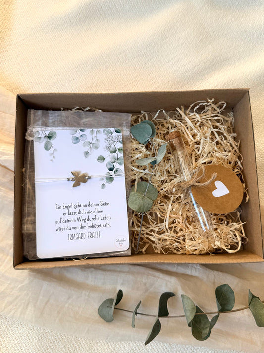 Geschenkbox ARMBAND SILBER „Engel“ für Kommunion/ Firmung