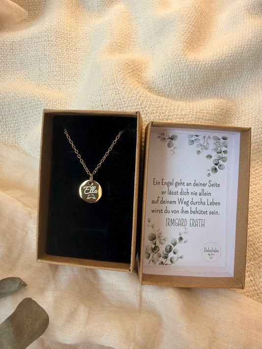 Halskette Engel PERSONALISIERT Kommunion/ Firmung