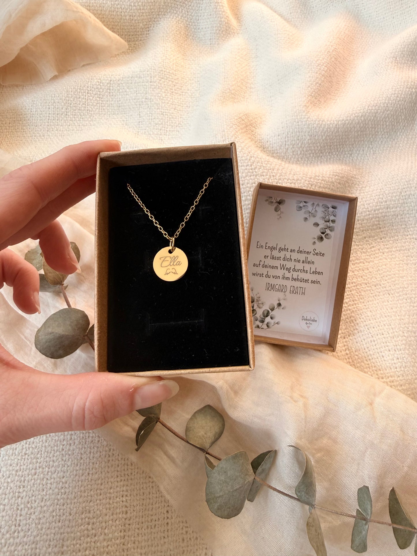 Halskette Engel PERSONALISIERT Kommunion/ Firmung