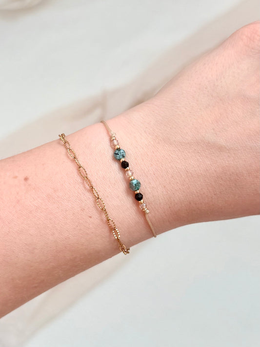 Armband "Leo AZUR" in Beige