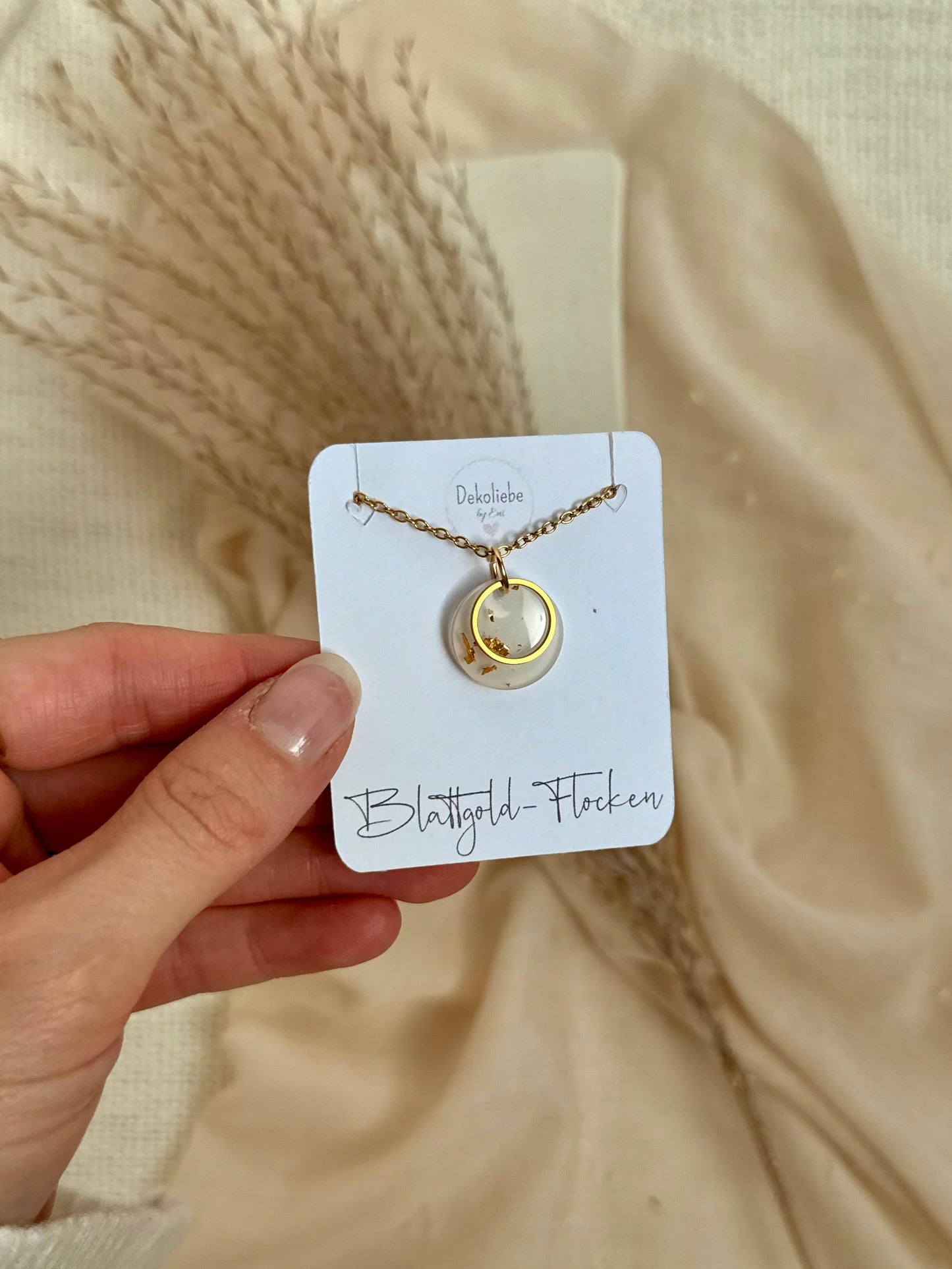 Halskette "Blattgold"