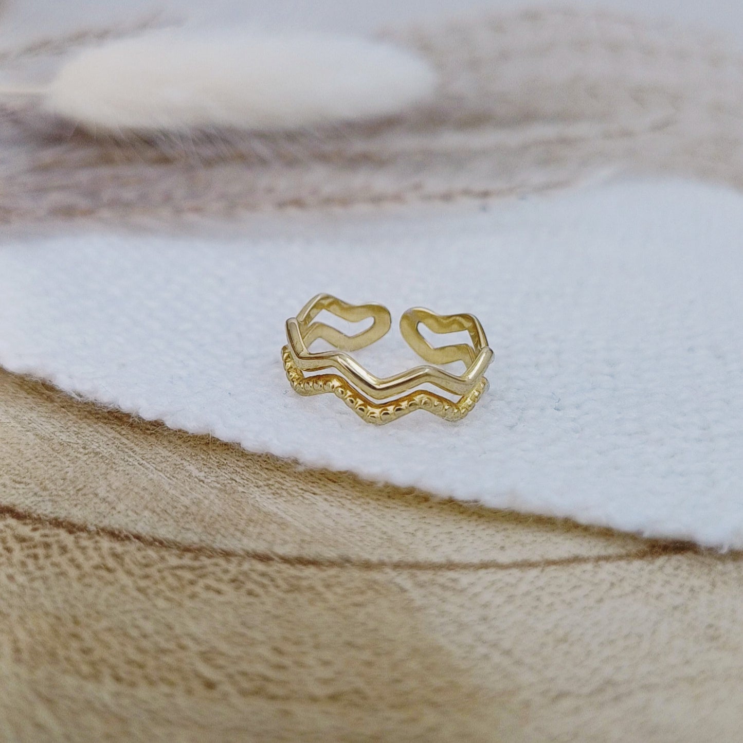 Ring "WAVES" in Gold