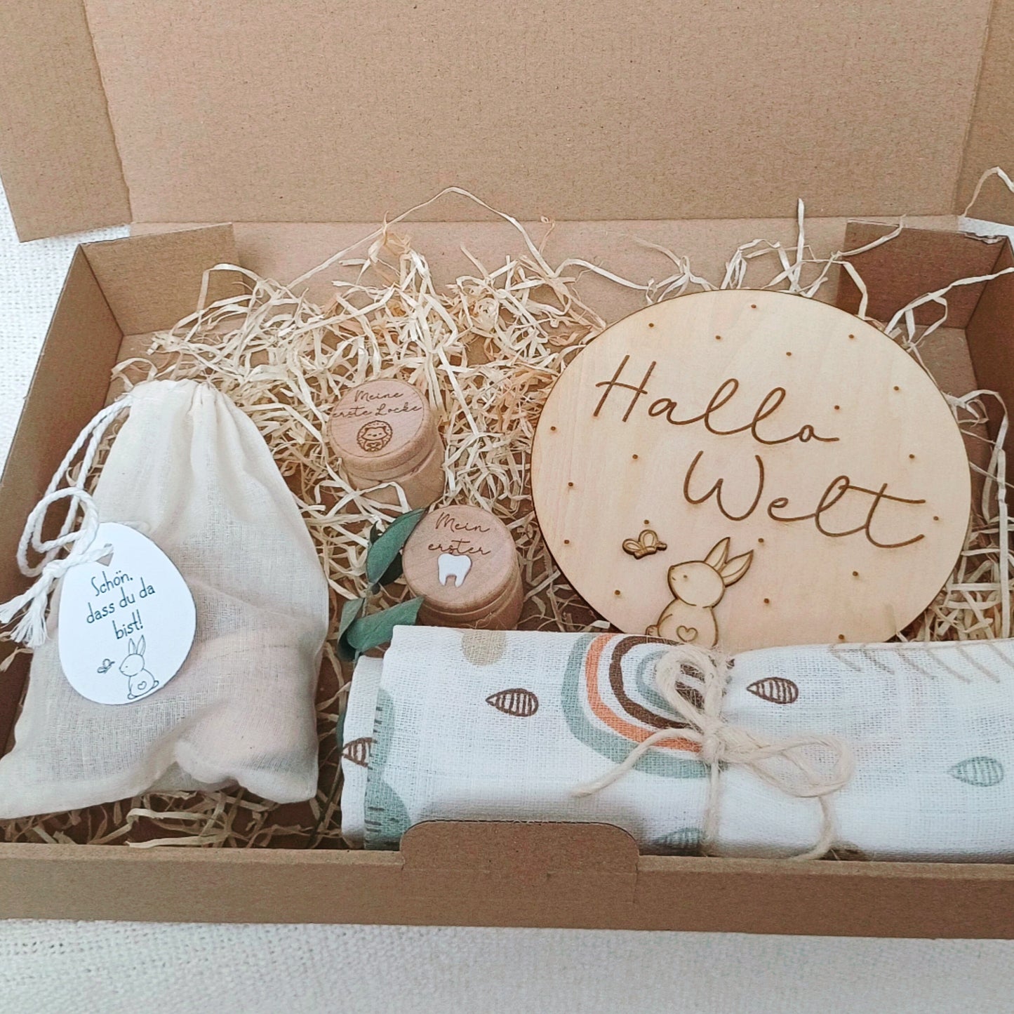 Geschenkbox "Hallo Welt"