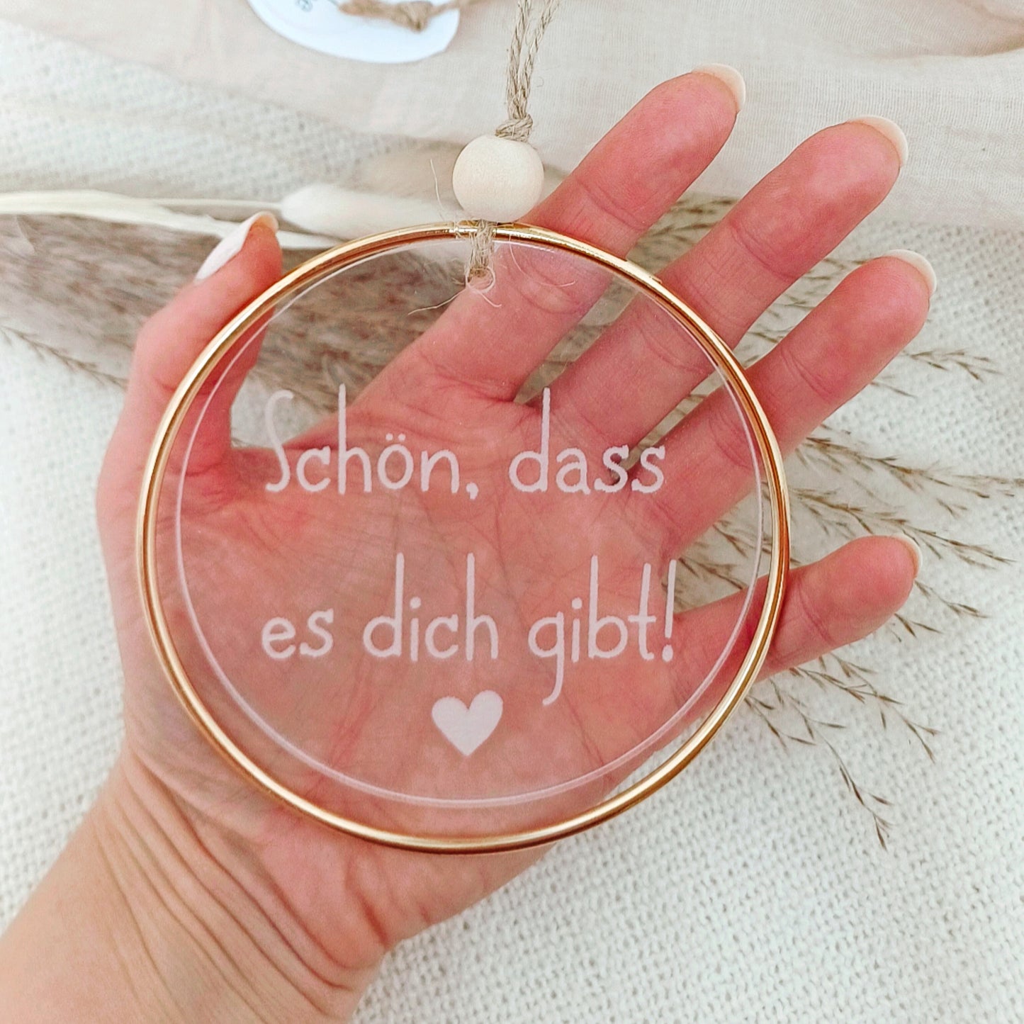 Dekoring "Schön, dass es dich gibt"