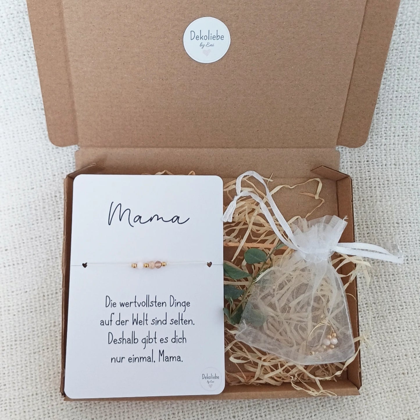 Schmuckset "Mama" BEIGE