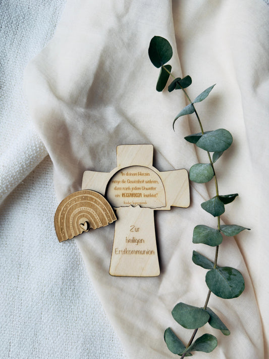 Holzkreuz "Erstkommunion"