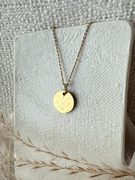 Gravur Halskette „4 Buchstaben“