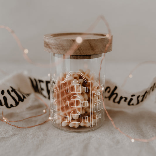 Mini Vorratsglas Häuser