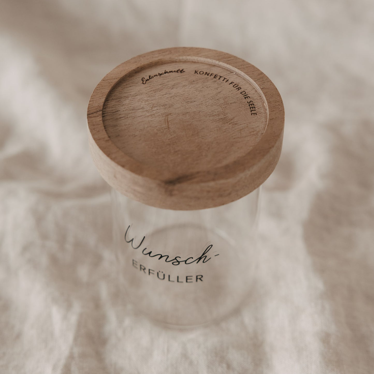Mini Vorratsglas "Wunscherfüller" schwarz
