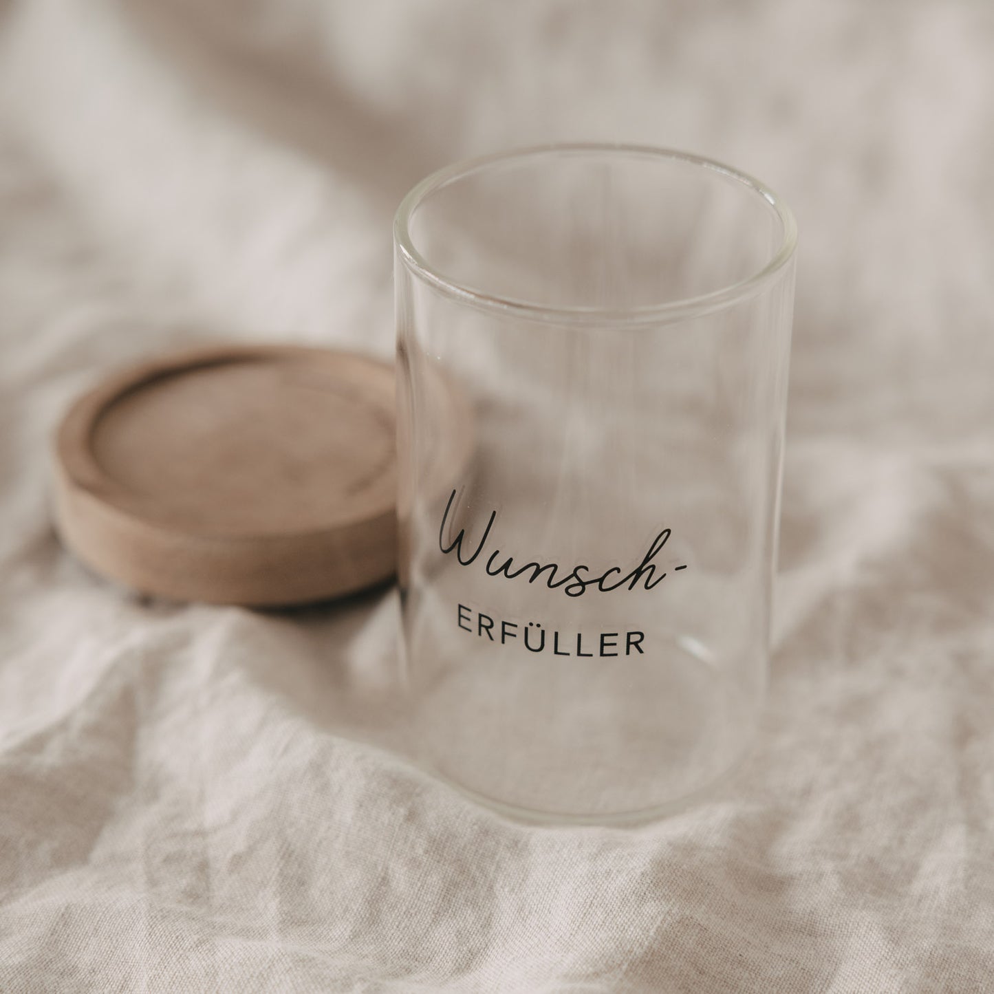 Mini Vorratsglas "Wunscherfüller" schwarz