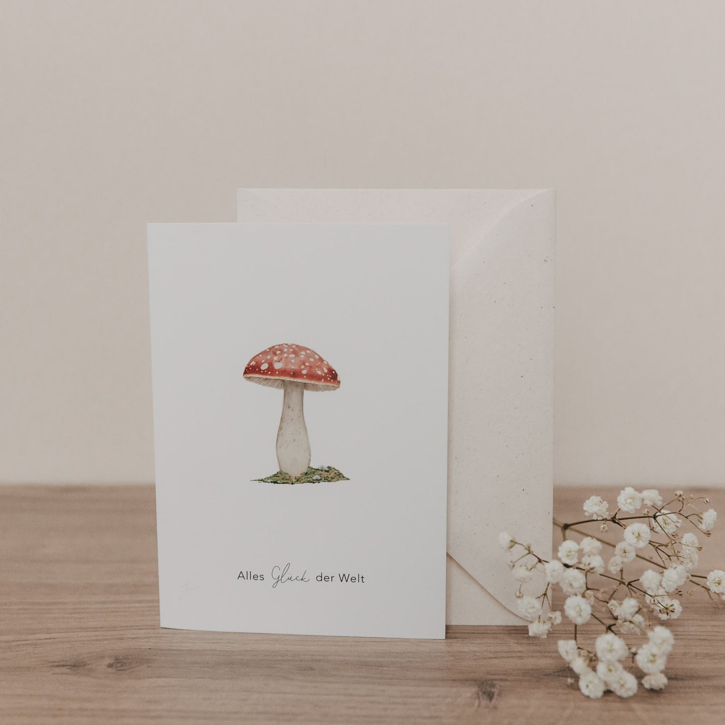 Klappkarte Glückspilz