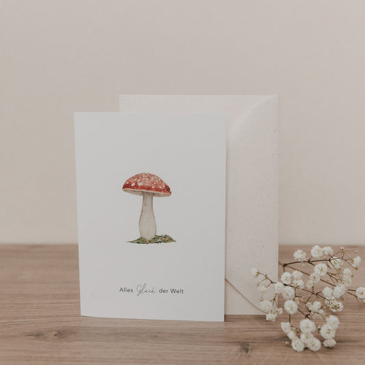 Klappkarte Glückspilz