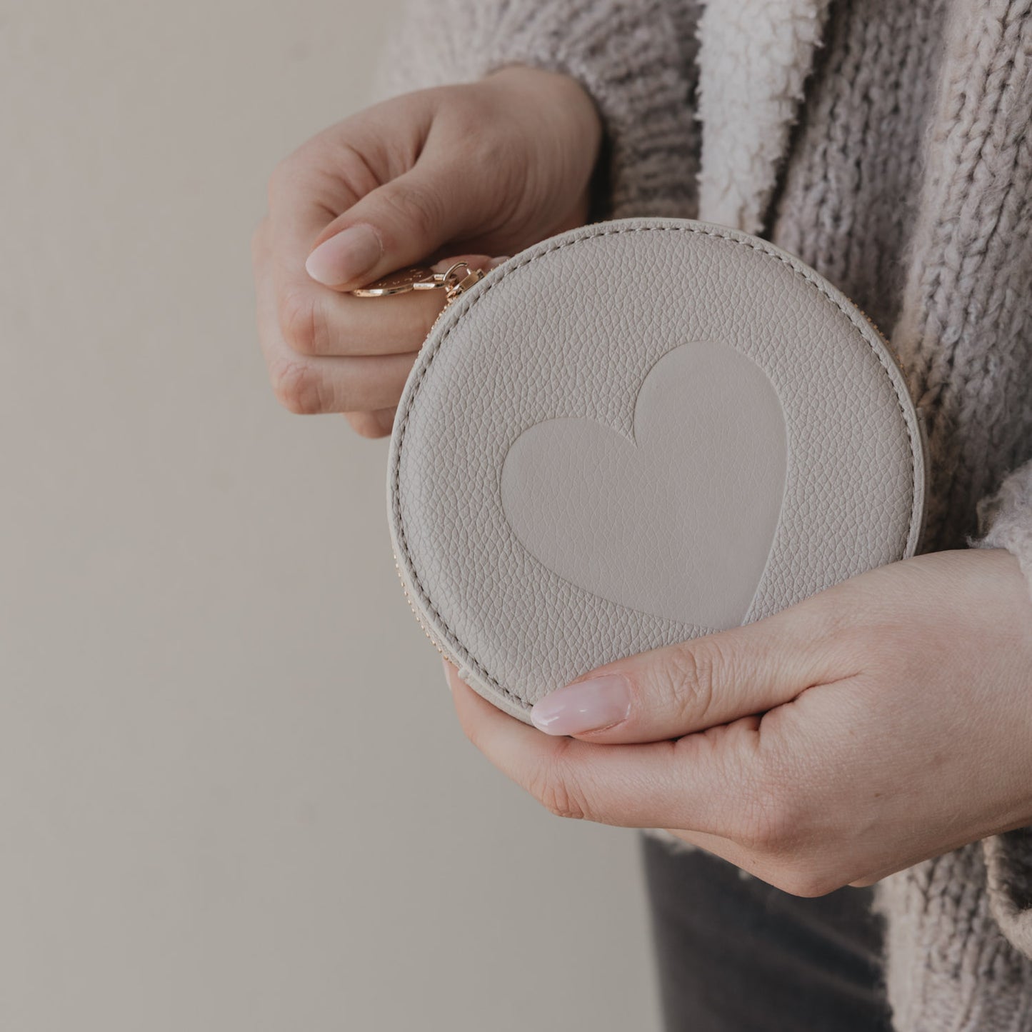 Portemonnaie "Herz" grau