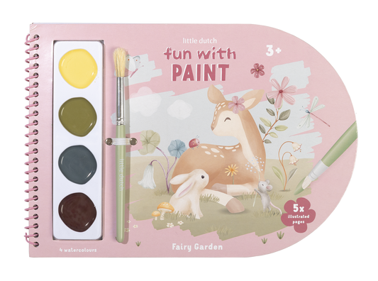 Malbuch mit Farbkasten Fairy Garden