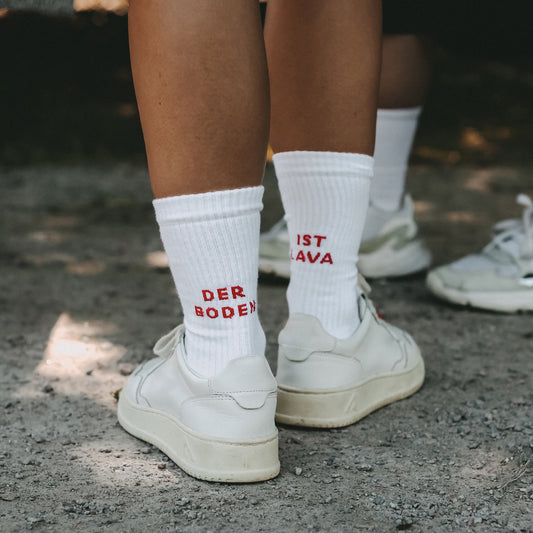 Socken Der Boden ist Lava