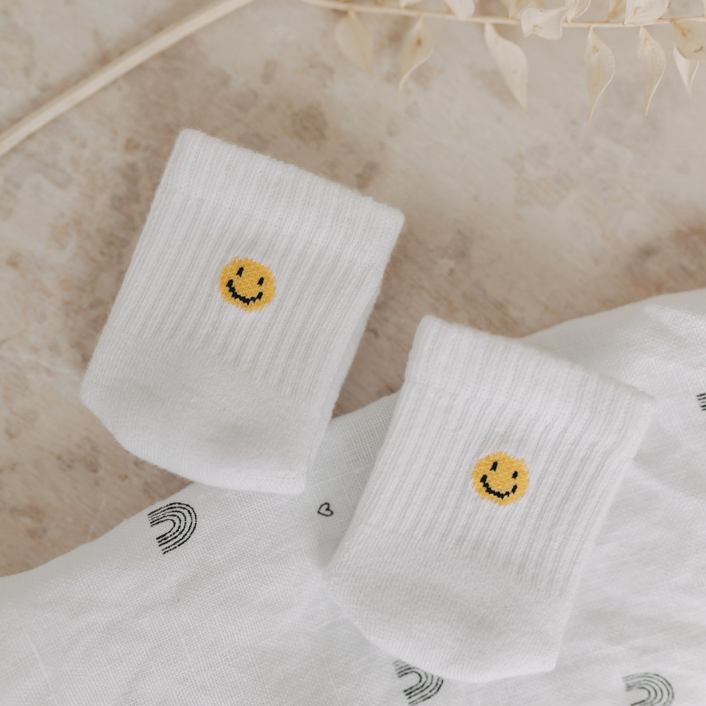Babysocken Smiley