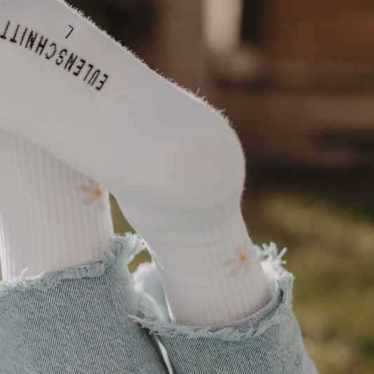 Socken weiß "Daisy"