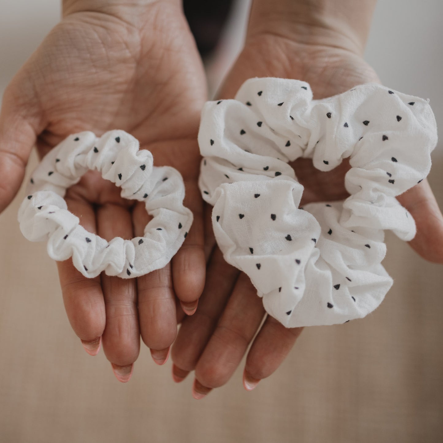 Scrunchies "Herzen" 2er Set